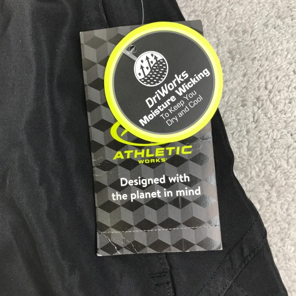 Athletic Works Running Shorts Women XXXL‎ 22 Black DriWorks Moisture Wicking New